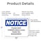 Signmission Please Keep Common Areas Clear Thank You, 10 in W x Rectangle, Aluminum OS-2PACK-NS-A-710-L-17469 - alternate 2